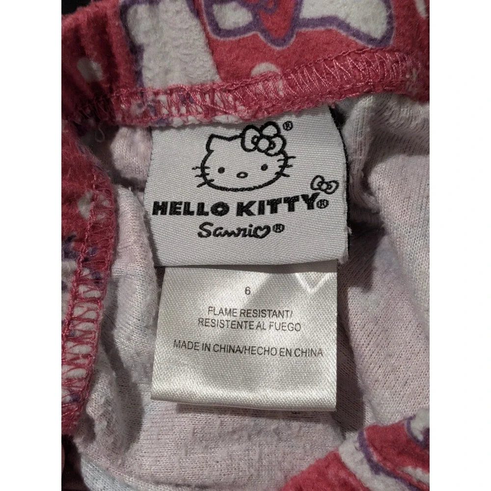 Hello Kitty Fleece Pajama Lounge Pants - Youth - SIZE 6